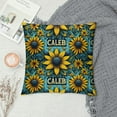 thumbnail image 2 of JEUXUS Short Plush Pillowcase Sunflowers Cute Flowers Printed on Both Sides White, 2 of 5
