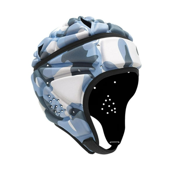 Casco de rugby Zulema transpirable y suave para lanzador de fútbol de bandera azul
