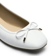 thumbnail image 6 of Womens square toe ballet flats with bow comfortable casual dress shoes for work or office, 6 of 6