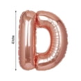thumbnail image 3 of Efavormart 40" Rose Gold Mylar Foil Helium Letter Balloons Party Wedding Decorations Graduation New Year Party- D, 3 of 6