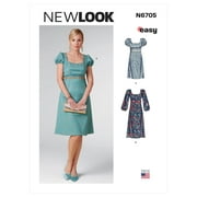 New Look Sewing Pattern N6705 - Misses' Dress, Size: A (6-8-10-12-14-16-18)