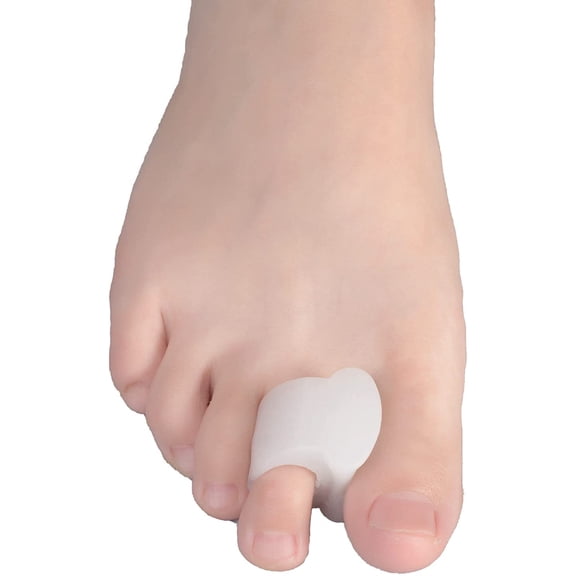8 Pack Gel Toe Separators for Overlapping Toes, Bunions, Big Toe Alignment, Corrector and Spacer (White)
