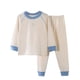 thumbnail image 2 of Conjuntos de blusas y camisas de cuello redondo y manga larga para niños, ropa de dormir de cuello redondo, conjunto de manga larga lisa, pantalones largos, ropa de hogar gruesa, prendas de poliéster, 2 of 6