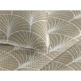 thumbnail image 3 of Ambesonne Art Deco Quilted Bedspread Set 3 Pcs, Pale Brown Semi Circles, Queen, Pale Brown and White, 3 of 4