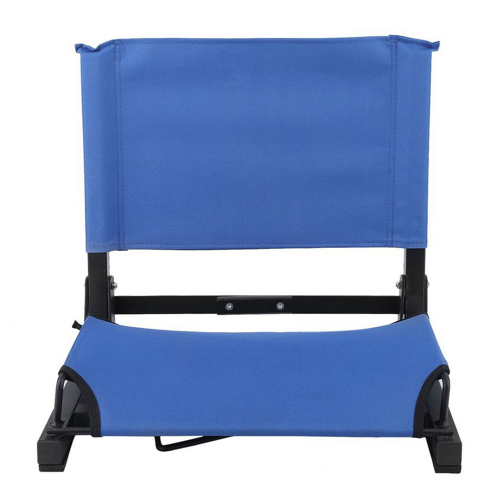 Bleacher Seats With Backs And Cushion，Folding Portable Stadium Bleacher Cushion Chair Durable Padded Seat With Back - image 5 of 7
