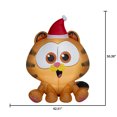 thumbnail image 3 of New Christmas Airblown Inflatables Yard Decoration Baby Garfield with Santa Hat, 4.2 ft, 3 of 6