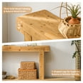 thumbnail image 5 of PieDle Solid Wood Farmhouse Console Table, 63" Long, Rustic Narrow Entryway Table with Lower Shelf for Hallway, Living Room & Behind Couch, 5 of 6