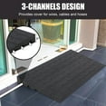 thumbnail image 1 of BeesClover Rubber Curb Ramps - 2500lbs Load Capacity Driveway Ramps with Cable Protection Channels, Anti-Slip Surface for Car Van Wheelchair, 1 of 5