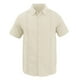 thumbnail image 3 of Camisa de playa de manga corta para hombre, informal, de moda, Color liso, cuello vuelto, Top con botones de encaje, 3 of 4