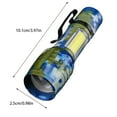 thumbnail image 3 of Compact 1600mAh LED Flashlight, 1000 Lumens Rechargeable Zoomable Torch, 4 Modes & Strobe Light, IPX5 Waterproof for Camping, Night Running, Emergency Kits, 3 of 9