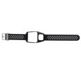 thumbnail image 1 of Silicone Watch Strap Dual Color Watch Strap Watch Strap Smartwatch Accessory Smartwatch Band Silicone Wrist Watch Strap Dual Color With Pin Buckle For  Runner3 AdventurerBlack Gray, 1 of 8