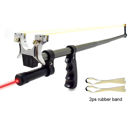 Hand Tool Sets High Precision Straight Rod Telescopic Slingshot High Power Flat Rubber Band Outdoor Hunting Shooting Tools