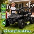 thumbnail image 4 of Track Seven 24V Kids Ride on Car, Electric UTV with Remote Control, Bluetooth, Music, 4-Wheel Suspension, Anti-Collision Bar, 14.6" Wide Single Seat, 24V Ride on Toy Car for Boys Girls Aged 3+, Black, 4 of 8