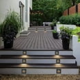 thumbnail image 4 of C Cattleya 12-Pack 3.25 in. Hardwired Black Aluminum Motion Sensing LED Outdoor Deck Stair Light with Frosted Acrylic Lens, 4 of 7