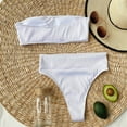 thumbnail image 3 of BONIXOOM Women Bandeau Bandage Bikini Set Push-Up Brazilian Swimwear Beachwear Swimsuit, 3 of 7