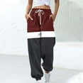 thumbnail image 2 of JGTDBPO Wide Leg Sweatpants for Women Elastic High Waisted Baggy Lounge Pants Drawstring Straight Loose Pants Athletic Flared Jogger with Pockets Casual Trendy Pants Fall Outfits, 2 of 5