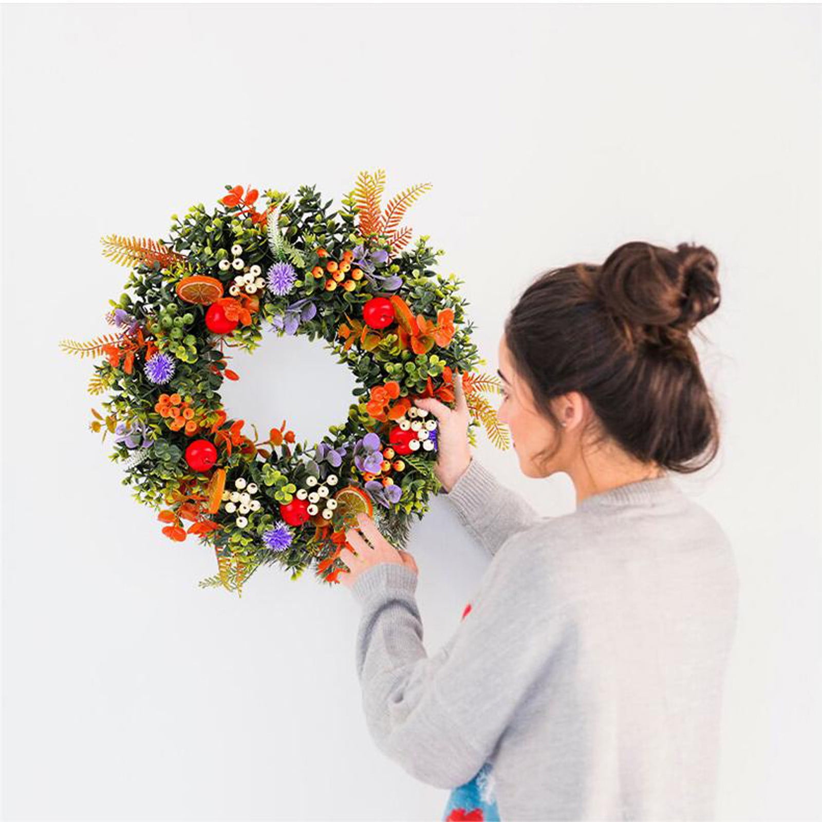 Artificial Flowers for Outdoors, Durable Fake Flowers Set for Home Decor, Weather Resistant Artificial Flower for Garden, Patio or Front Porch Decor