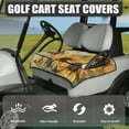thumbnail image 3 of Yuyamidu Retro Flowers Golf Cart Seat Covers with 4 Pockets Butterfly Golf Cart Cushion Covers for Club Car More 2 Person Seats Club Car Seat Towel Blanket, 3 of 7