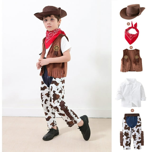 2025 NEW May's Western Cowboy Boys Sets Size 1-12 Style Set