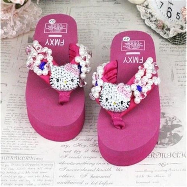 Sandal hello 2025 kitty wedges