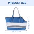 thumbnail image 2 of Luxshiny Simple Design Cat Travel Carrier Nylon Sky Blue 1Pcs, 2 of 8