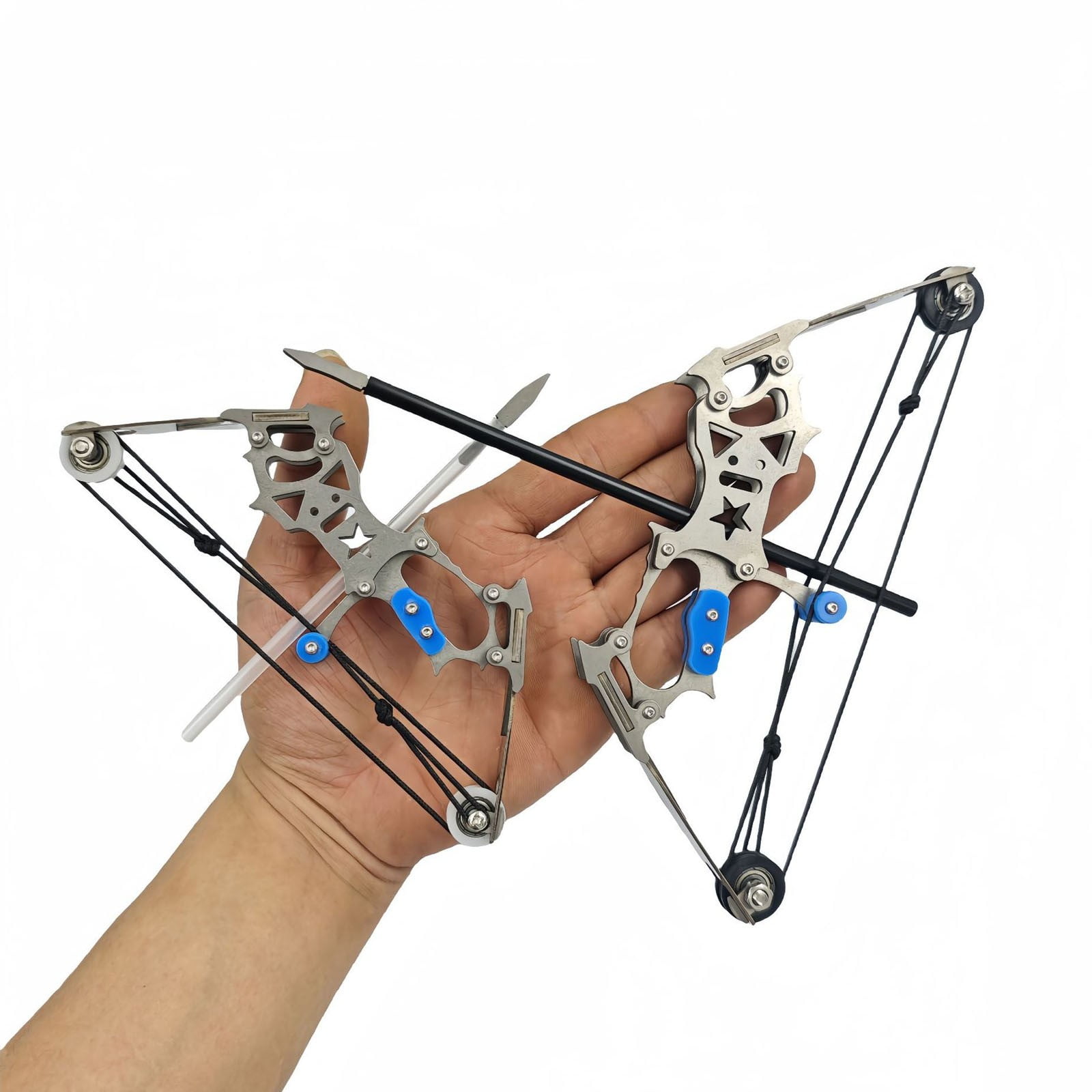 7.5" Compound Bow and Arrow Set, Archery Bow Set Left and Right Hand, Cool Gadget, RH/LH, for Target Shooting Outdoor Sports Fun Games