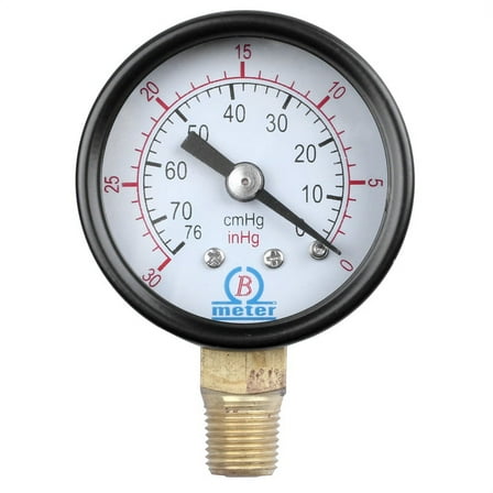 Male Threaded Pneumatic Air Vacuum Pressure Gauge 30/0Hg xc9467