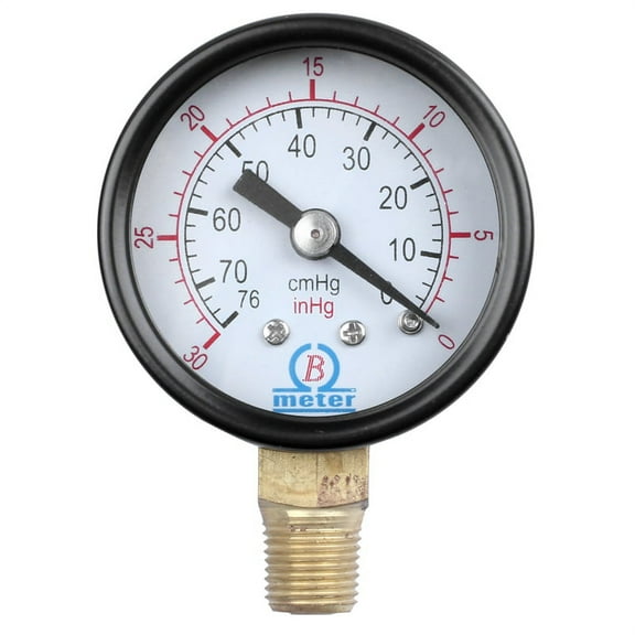 Male Threaded Pneumatic Air Vacuum Pressure Gauge 30/0Hg xc9467