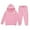 Pink, variant on CAIXIA Girls Outfits Size 10-12 Reindeer Girls' Hoodie Two Piece Set Cozy Long Sleeve Top and Sweatpants Outfit for Kids,Red