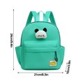 thumbnail image 3 of HengDidi Stylish Lightweight Mini Backpack for Youngsters - Cute Print Design, Durable Nylon for Campus & Outdoor Activities (Panda/Rabbit/ Theme), 3 of 4
