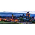 thumbnail image 2 of Noah Jigsaw Puzzle Cityscape or skyline of Chateau Frontenac, park and old town streets during sunset with illuminated castle and Saint Denis street buildings, panorama Panorama 1000 Pieces, 2 of 2