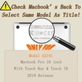 thumbnail image 3 of Étui Durable pour MacBook Pro 16 Pouces 2020 2019 A2141 Touch Bar/Touch ID, Étui Rigide en Plastique Anti-Fissure, Housse de Protection pour Ordinateur Portable pour MacBook Pro 16 Pouces, Carte du Monde, 3 of 7