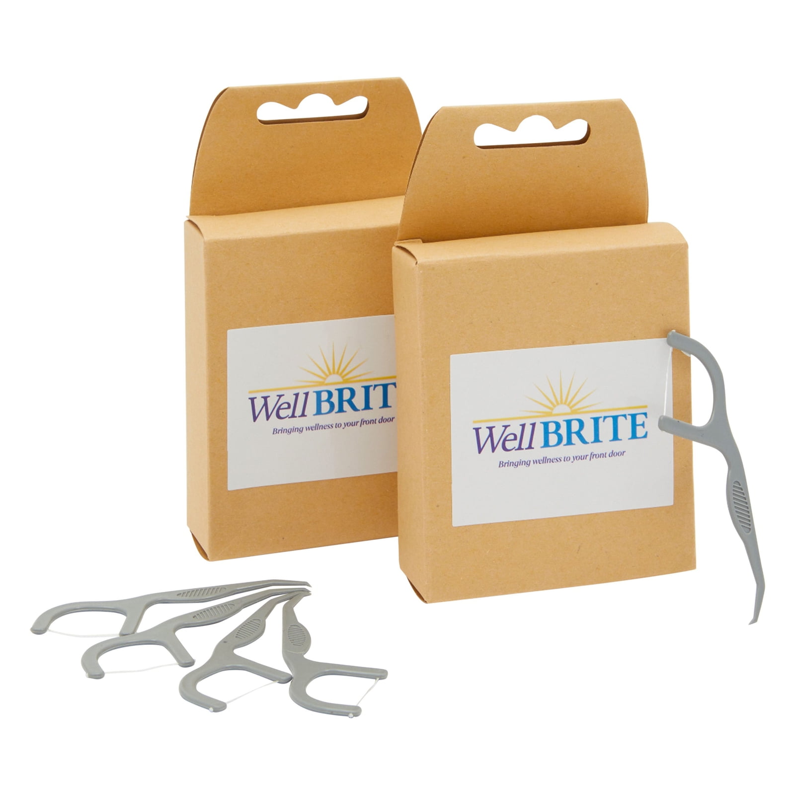 60-Count Dental Floss Picks, Eco Friendly Natural Zero Waste Threader (0.9'x2.8' each)