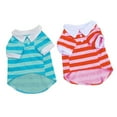 thumbnail image 5 of SPRING PARK Dog Striped T-Shirt for Small Medium Dogs,Dog Cute Shirts,Breathable Cotton Vest, 5 of 7