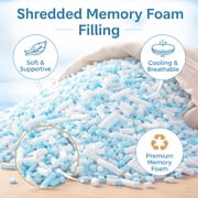 QQbed Shredded Memory Foam Fill, 40 lb, Bean Bag Refill for Pillows, Cushions and Crafts
