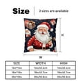 thumbnail image 5 of Santa Claus Stunning Velvet Throw Pillow Covers with Unique Patterns - Set of 2, 16x16, 18x18, 20x20 Inches for Home Decor and Gifting, 5 of 6