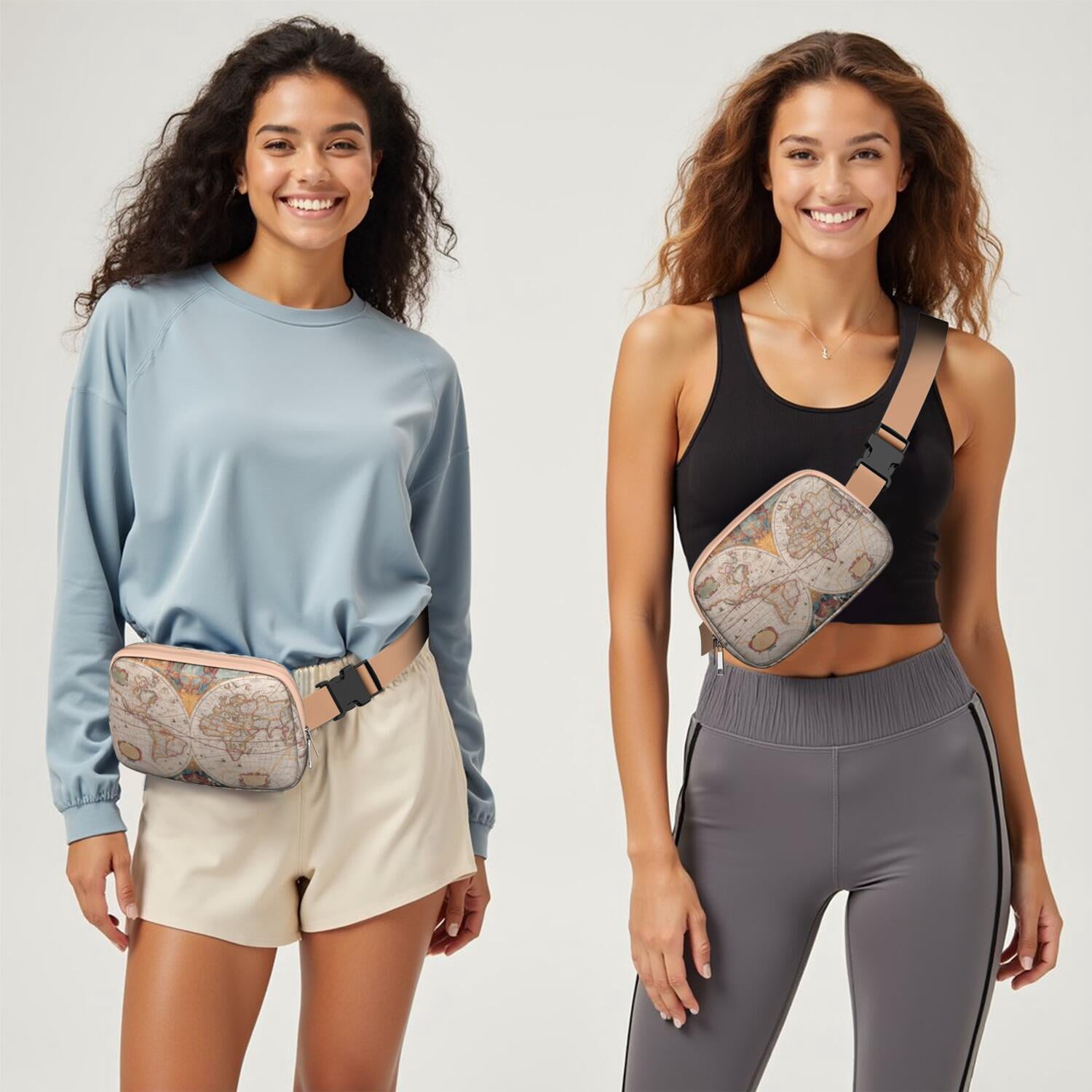 Adventure Awaits Fanny Pack – Vintage Travel Belt Bag for Women Who Love Exploring, Journeying & Vacations