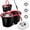 Black, variant on odorsTT Black Spin Mop and Bucketwith Wringer Set, 360 ° Mop and Bucket System with 3 Microfiber Mop Refills and 61" Extended Handle, Spinning Mop Bucket for Floor Cleaning