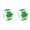 Green 2PCS, variant on ABODELINE St. Patrick's Day Shamrock Stickers, 500pcs Glitter Holographic Lucky Clover Self-Adhesive Labels for Cards, Envelopes, Gift Bags, Paper, Card, Envelope, Gift Bag, 1.5"