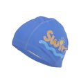thumbnail image 6 of Unique Bargains 1 Pc Knitted PU Letter Printed Swim Cap Blue, 6 of 6
