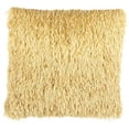 thumbnail image 1 of HomeRoots 386431 Square Yellow Shag Throw Pillow, 1 of 1