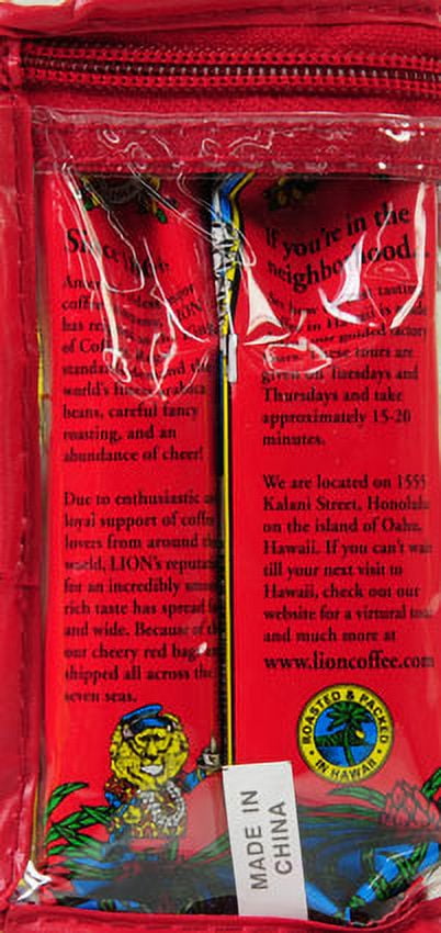 Lion Coffee Lions 6-1.75oz Gift Tote