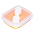 thumbnail image 4 of Lunch Box,, Silicone Portable Foldable Thermal Lunch Box, 600 ML  For Office For School Orange 600ML, 4 of 8