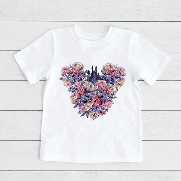 Mickey Mouse Head Balloon Print Child Disney Hot Selling Clothes White Short Sleeve Kids T Shirts Summer New Baby Girl Boy Tees12T Gao Jinjia LED