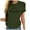 Army Green, variant on IROINNID Fashion Women Casual Comfy Heart Printing Pullover Round-Neck Short Sleeve T-Shirt Tops Blouse Spring Saving