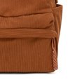 thumbnail image 4 of Stylago Women Casual Backpack Medium Size Back Pocket Versatile Schoolbag College Travel Work Top Handle Corduroy Bookpack Brown, 4 of 6