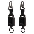 thumbnail image 4 of 2 PCS Easy Pull Buckle Keychain Olecranon Buckle Stretchable Quick Release Buckle Key Ring for Bag Pants Black, 4 of 5