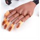 thumbnail image 4 of Equipo de práctica de manicura con 100 uñas postizas ajustables y flexibles, prótesis de mano para manicura, manicura de mano postiza, 4 of 5