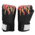 thumbnail image 1 of 1pair guantes de boxeo para adultos universales Pu sacos de arena de cuero Sanda accesorios de entrenamiento de boxeo tailandés negros, 1 of 10