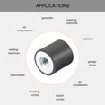 thumbnail image 4 of 10x10mm Rubber Female M4 Thread Isolator Replaces Anti Vibration Pads Flat, 4 of 6